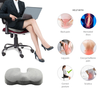Oreiller ergonomique en forme de U pour siège de voiture, soulagement de la douleur du Coccyx, mousse à mémoire de forme, siège de bureau
