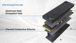 2TB nvme आंतरिक गेमिंग एसएसडी ठोस राज्य ड्राइव-पीएस 5, Gen4 pci 4.0, m.<span class=keywords><strong>2</strong></span> 2280, 7500 mb/s तक - Product Image 4