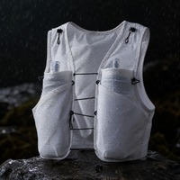 Sac de sport multifonctionnel personnalisé, imperméable, pliable, respirant, pour course à pied en plein air, avec porte-téléphone et poche d'hydratation