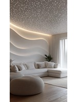 Constellations modernes personnalisables Panneau de gypse à intensité variable Plafond de ciel étoilé facile à installer pour les chambres et les hôtels