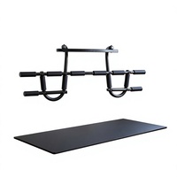 Barra de dominadas para puerta interior, individual/doble, equipo de fitness doméstico montado en la pared, modelo de venta al por mayor transfronteriza
