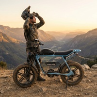 Vélo électrique Fat Tire 48V avec transmission à 7 vitesses, E-bike Scrambler pour les déplacements urbains et hors route