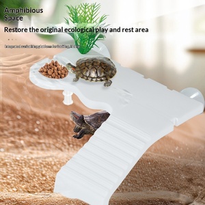 Пластиковая платформа для черепах круглой формы, плавающая, для загара, домик-убежище для черепах в аквариуме - Product Image 2