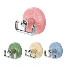 Adhesive <b>Hooks</b> Round <b>Wall</b> Mounted Strong Load Bearing No Drilling <b>Keys</b> Hats Storage Home Organization Pink Blue Green Beige - Product Image 5