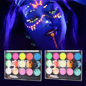 Shinein Profesional Agua Activada Resplandor Uv Neón <span class=keywords><strong>Pintura</strong></span> Fluorescente Halloween Split Cake <span class=keywords><strong>Pintura</strong></span> Facial - Product Image 4