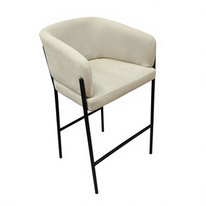 ST-8893-1 nouveaux tabourets <span class=keywords><strong>de</strong></span> <span class=keywords><strong>bar</strong></span> en tissu à dossier haut moderne pieds en métal rouge salle à manger <span class=keywords><strong>de</strong></span> luxe et <span class=keywords><strong>bar</strong></span> à la maison pour le commerce <span class=keywords><strong>de</strong></span> gros - Product Image 3