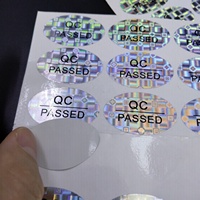Autocollants d'étiquettes holographiques imperméables personnalisés pour entrepôt ou transport, contrôle qualité QC approuvé, étiquettes d'emballage