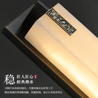 Nouvelle applique murale en marbre et cuivre de style chinois, simple et élégante, pour couloir, escalier, salon, fond de télévision.