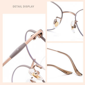 カスタム処方レンズチタンスペクタクル注文プログレッシブ多焦点読書メガネ眼鏡眼鏡女性用オピカルフレーム - Product Image 4