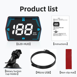 WiiYii G20 El más nuevo tamaño grande GPS HUD Alarma de velocidad Head up muestra USB HUD GPS indicador velocímetro - Product Image 3