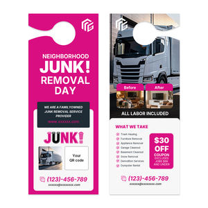 Promotion exceptionnelle : Dépliants publicitaires immobiliers personnalisés économiques, affiches d'hôtel en papier de qualité et dépliants à suspendre <span class=keywords><strong>sur</strong></span> poignée de <span class=keywords><strong>porte</strong></span> - Product Image 4