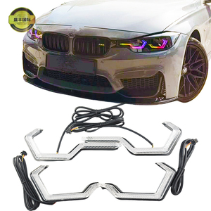 Gen 3 Iconic Crystal Angel Eyes para BMW LED RGB Chasing Headlight Car Retrofit con señal de giro Halo Rings New Condition - Product Image 1
