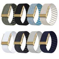 Ouruoxi Bracelet de fitness en nylon personnalisé avec logo, style Bling Iced Out, pour bracelet Whoop 5.0 et Peak 5 MG W
