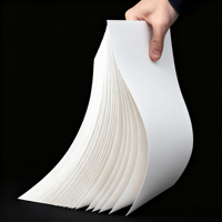 Papier kraft blanc non couché résistant à l'humidité, personnalisé, en gros, 400g, compatible avec l'impression offset, ZHIHONG