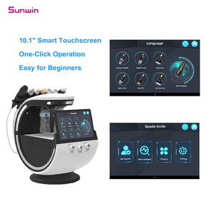 Appareil de soin du visage Aqua haute fréquence <span class=keywords><strong>Sunwin</strong></span> professionnel 7 en 1 avec écran tactile, refroidissement à l'eau et à l'air, nettoyage en profondeur anti-âge - Product Image 5