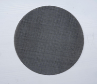 Écrans d'armure sergé simple de tissu de fil noir 20-80 mailles de filtre de fer de disque de maille pour l'extrudeuse en plastique
