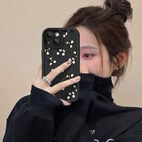Coque de téléphone antichoc mignonne au design populaire, motif petite fleur fraîche et couleur bonbon, pour iPhone 16 15 17 Pro Max 14 13 12 11