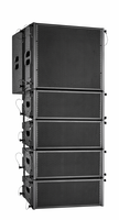 Haut-parleur professionnel 10 pouces Double Line Array Active Neo Magnet Metal Shell Impédance 8ohm pour les performances de concert en plein air