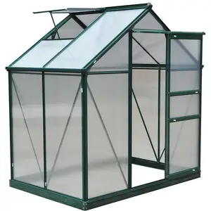 easy installation DIY design home garden use polycarbonate fairy green houses with polycarbonate roof