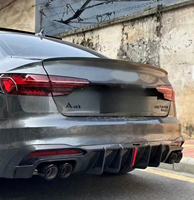 Diffuseur de pare-chocs arrière en fibre de carbone véritable Kit de carrosserie Diffuseur arrière de voiture pour Audi A4 S4 B95 B10 2020 2022 2023 2024