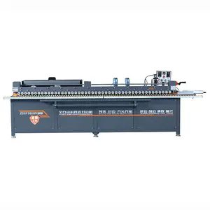 Plywood Oblique Bevel Straight Line High Speed Woodworking Panel Furniture Pvc 45 90 Degree Automatic Edge Banding Machine