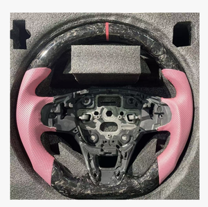 Volante Deportivo de Fibra de Carbono Negra con Cuero Perforado Azul de Fábrica YLA, Compatible con <span class=keywords><strong>Lexus</strong></span> IS GX RX CT ES LX RX NX LS GS <span class=keywords><strong>UX</strong></span> - Product Image 2