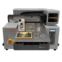 Impresora de Inyección de Tinta Digital UV de Cama Plana FUNSUN Pequeña A3 A1 30CM 60CM 90CM para Impresión de Azulejos de Cerámica