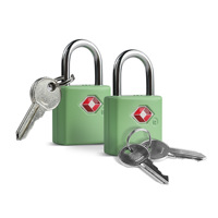 Cadenas en métal zinc personnalisé, approuvé par la TSA, cadenas de voyage sous licence avec clés