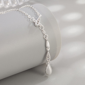 Collar de Plata 925 Cadena Tipo Papel Hipolargante Acabado Brillante Cadena Sola para Colgar Dije Mayorista - Product Image 1