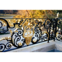 Faux lacets de balcon décoratifs en fer forgé, balustrade à main en métal, balcon court, extérieur, offre spéciale