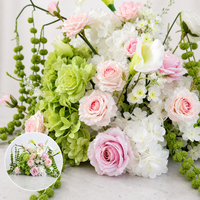 Boule de fleurs artificielles pour centre de table de mariage, décoration florale pré-arrangée, sans support inclus