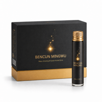 Extrait liquide botanique chinois traditionnel avec ginseng rouge, goji, polygonatum, igname chinoise et racine de bardane