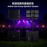 Système de haut-parleurs en ligne active - Audio professionnel haute puissance pour les grands événements/spectacles en plein air/sonorisation de scène