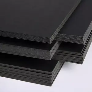 Fabrika siyah karton 120gsm, 150gsm, 180gsm, 200gsm, 380gsm,450gr siyah karton kağıt karton siyah karton