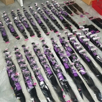 Lots de Cheveux Humains Bruts Ondulés (Body Wave) 15A Double Drawn pour Femmes, Cheveux Humains Bruts à Cuticules Alignées, Vente en Gros