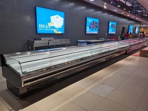 Siêu thị góc tươi thịt Showcase Máy làm lạnh/Thương mại Deli hiển thị tủ lạnh butcher cá tươi dịch vụ truy cập - Product Image 5