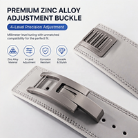 Ceinture de musculation en cuir de vachette avec boucle en alliage de zinc style titane, épaisseur 10 mm, pour la musculation et le soutien du dos en salle de sport