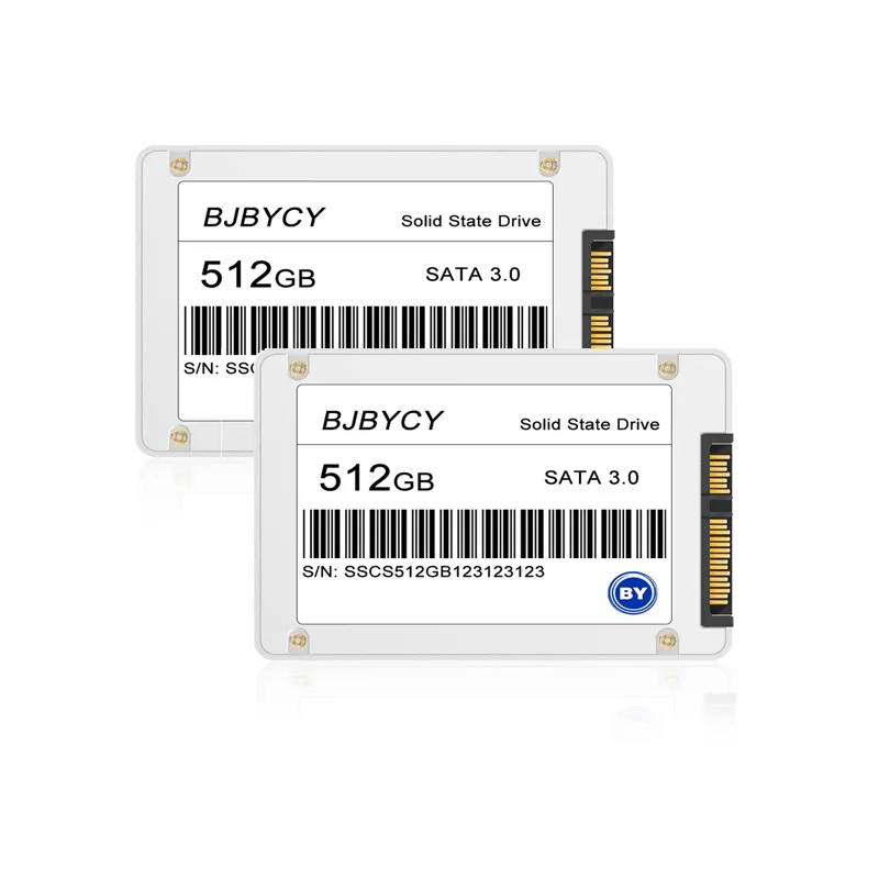 Zarif beyaz özelleştirilebilir depolama çözümü: 2.5 "SATA 3.0 SSD-kişiselleştirilmiş Logo, marka, renk, ambalaj