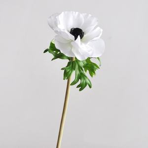 Fleurs d'anémone artificielles en soie de haute qualité en vrac, fleurs de pavot violettes et blanches pour mariage, remise de diplôme, nouvel an, décoration de la maison, FloDecor - Product Image 6