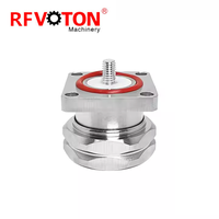 Usine 7/16 DIN L29 prise mâle prise femelle 4 trous bride pont soudure tasse fils étendus M5 RF coaxial adaptateur coaxial connecteurs