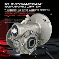 Reduktor Kecepatan dan Variator Gearbox Ringan Mini VF30, VF44, VF49 Nmrv untuk Motor Penggerak Tugas Cuci Mesin Food Grade