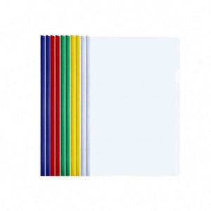 Offre Spéciale – Classeurs de Présentation A4 à Barres Coulissantes, Capacité 130 Feuilles, 5 Couleurs Assorties, Couvertures Transparentes pour Rapports - Product Image 1