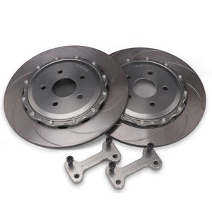 Disco de freno de carreras de actualización de Rotor ranurado perforado personalizado 18 pulgadas 325/355*22mm disco para Audi B8 B9 Honda Civic tipo R Range Rover - Product Image 3