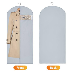 <span class=keywords><strong>Housse</strong></span> <span class=keywords><strong>de</strong></span> vêtement anti-poussière en tissu non tissé blanc <span class=keywords><strong>de</strong></span> haute qualité pour suspendre les vêtements - Product Image 6