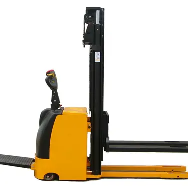 Warehouse Equipment High Lifting Double Cylinders Masts Battery Pallet Truck Electric Pallet Stacker