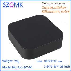 Szomk caixa de plástico abs AK-NW-<span class=keywords><strong>86</strong></span> colorido, uso elétrico para instalação pcb 98*98*32mm - Product Image 4