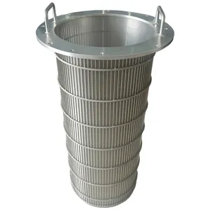Stainless steel wedge wire mesh tube Wedge Wire Filter Screen Basket Rotary Drum Filter factory