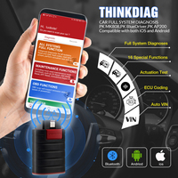 ThinkDiag Nueva Versión, Escáner OBD2 BT, Herramientas de Diagnóstico Automotriz Eléctrico, Lector de Códigos para Todos los Sistemas del Automóvil, ELM327