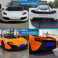 Modificación de coche 2011-2014, actualización 650S, parachoques delantero, capó, guardabarros, parachoques trasero, kit de carrocería para McLaren MP4-12C