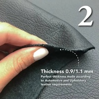 Cuir de vachette véritable biologique couleur personnalisée, souple et durable, grainé, pour housse de volant de voiture et sellerie intérieure
